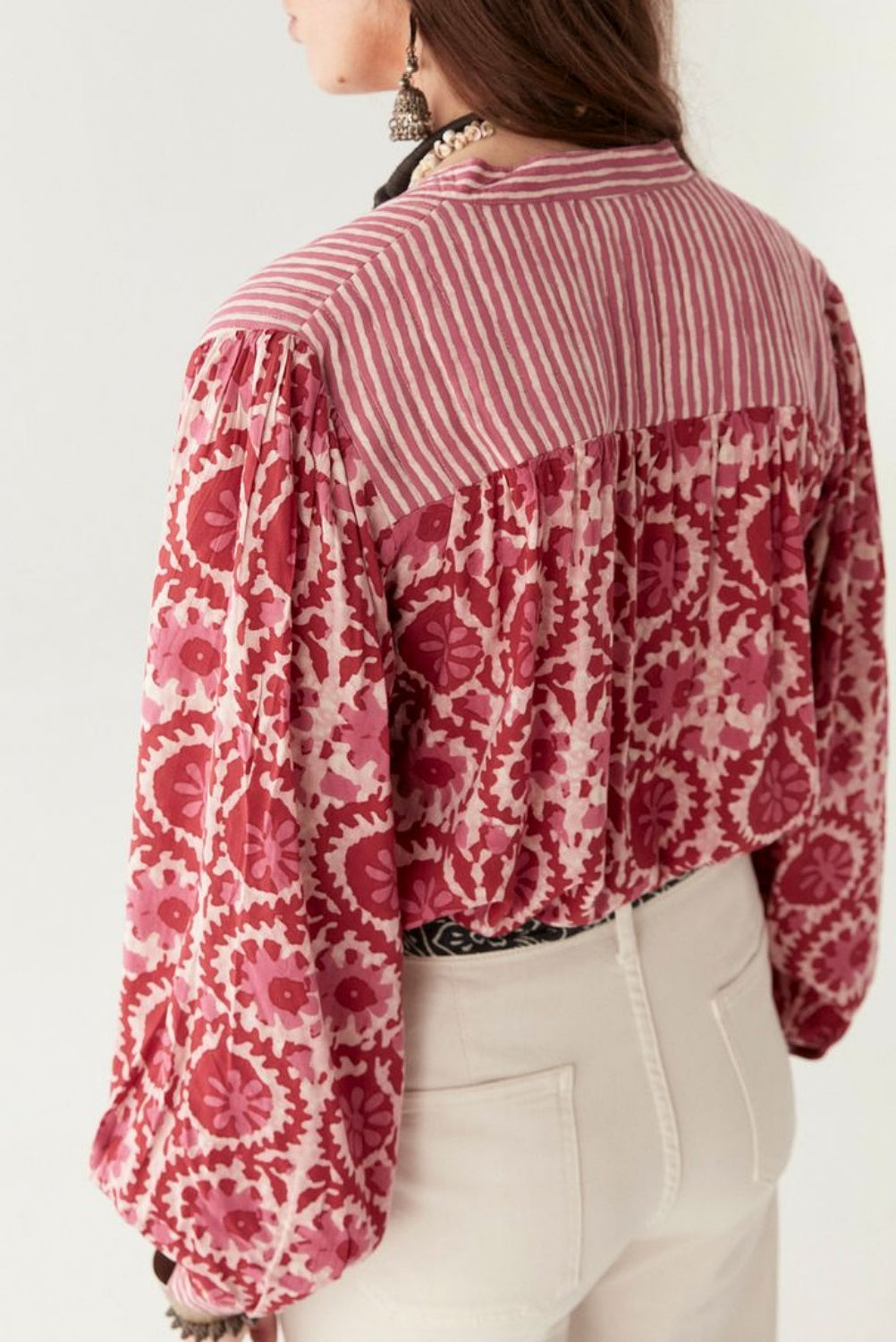 MAISON HOTEL LEANDRA BLOUSE FLAMINGO GROOVES