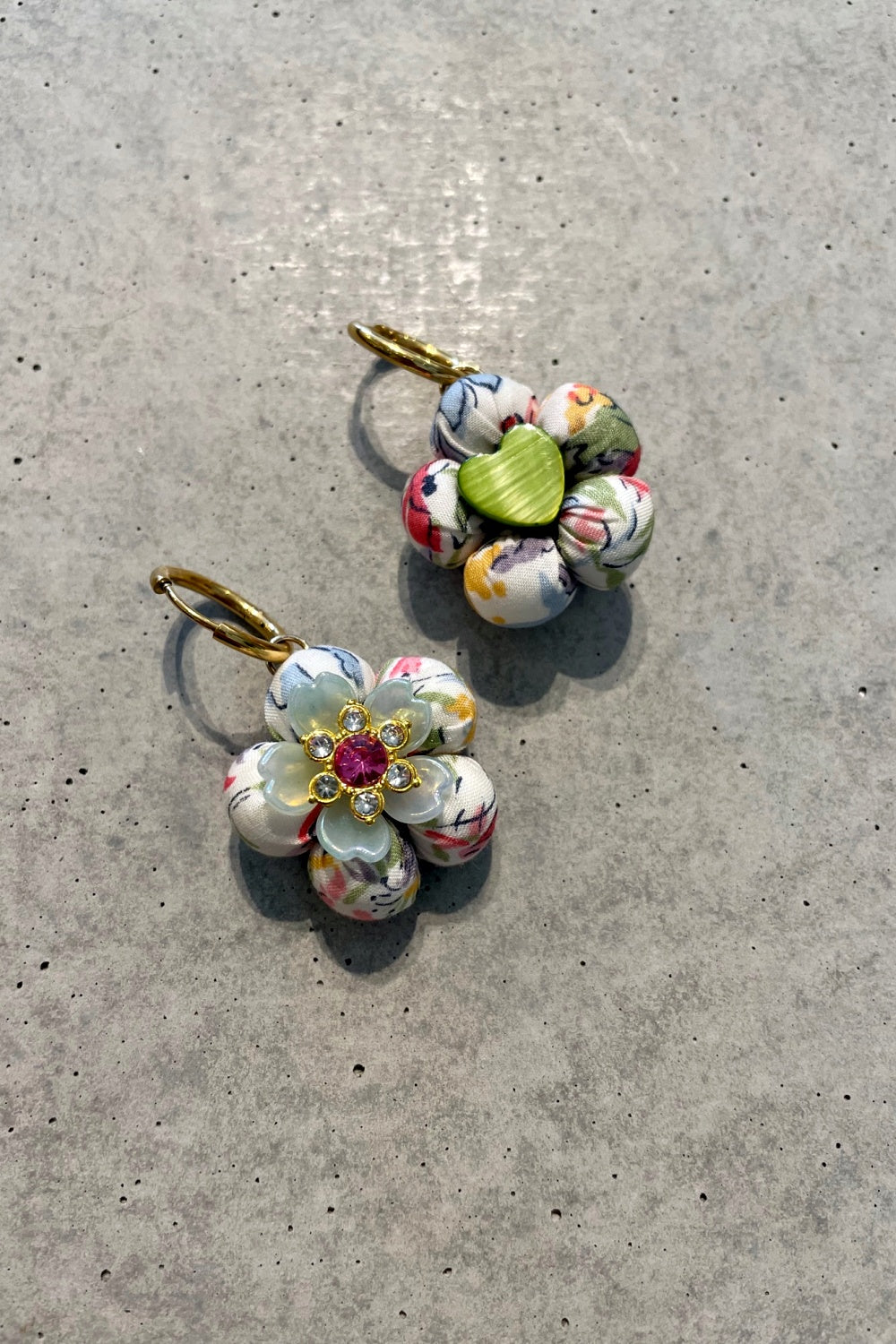 FLOCK BY WILD FLORAL REVERSIBLE EARRINGS