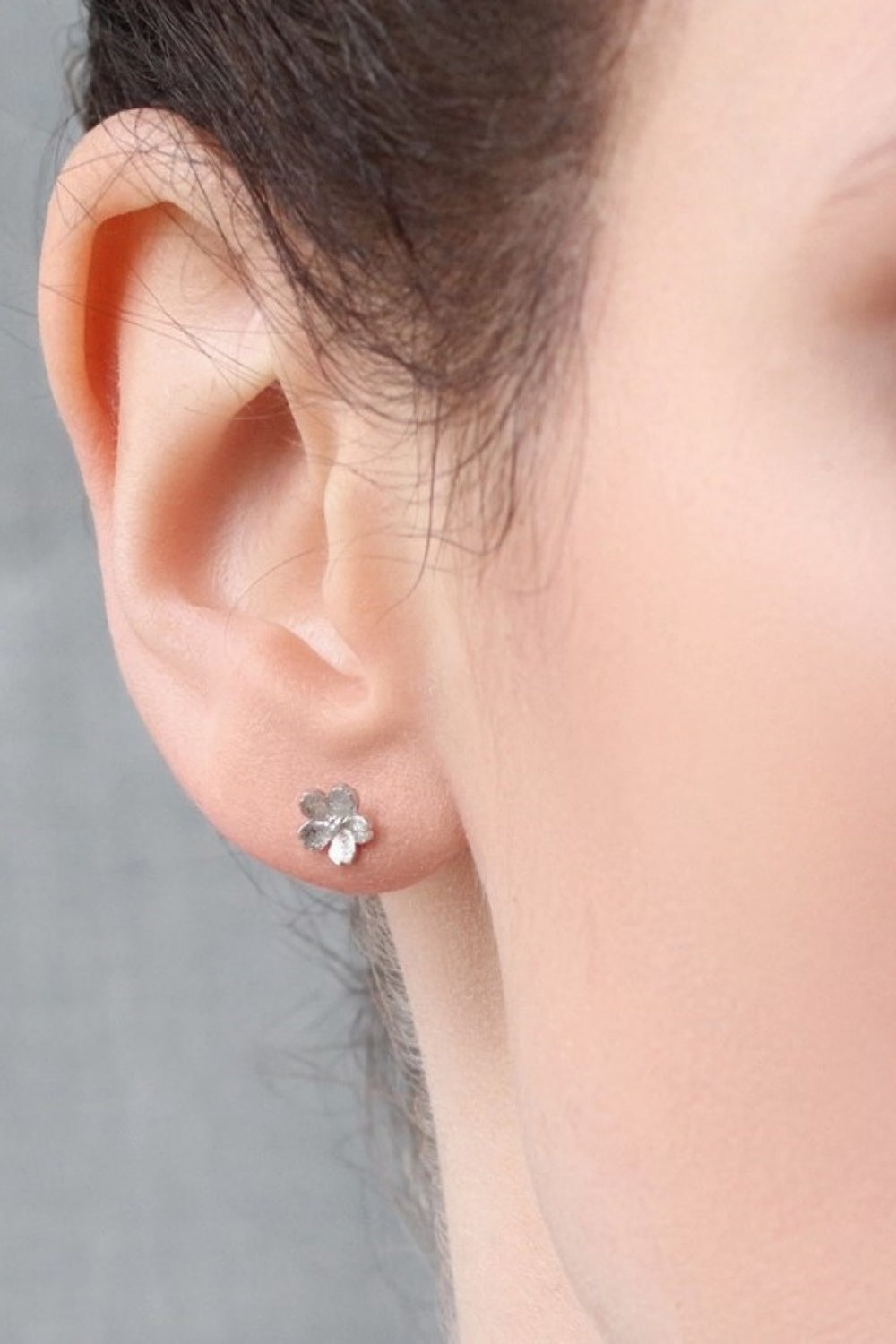 SILK PURSE SOW'S EAR FORGET ME NOT SILVER STUD EARRINGS