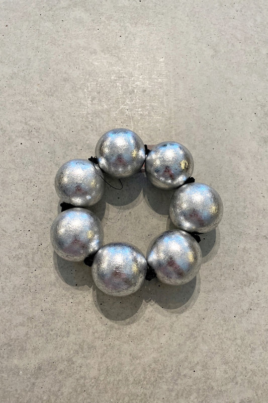 JIANHUI LONDON BIG SILVER BEAD BRACELET