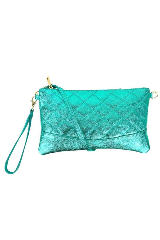 GLITTERATI CLUTCH TURQUOISE