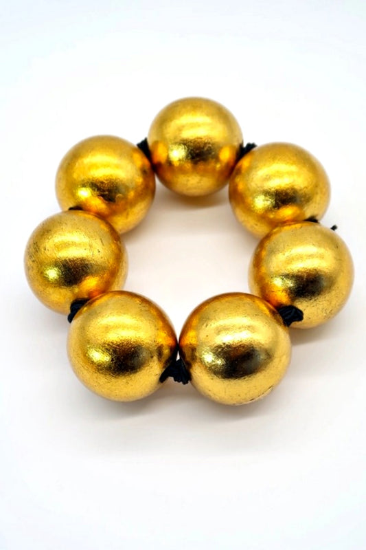 JIANHUI LONDON BIG GOLD BEAD BRACELET