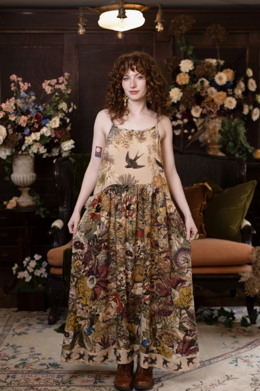 MARKET OF STARS BOHEME SLIP DRESS GOLDEN HOUR