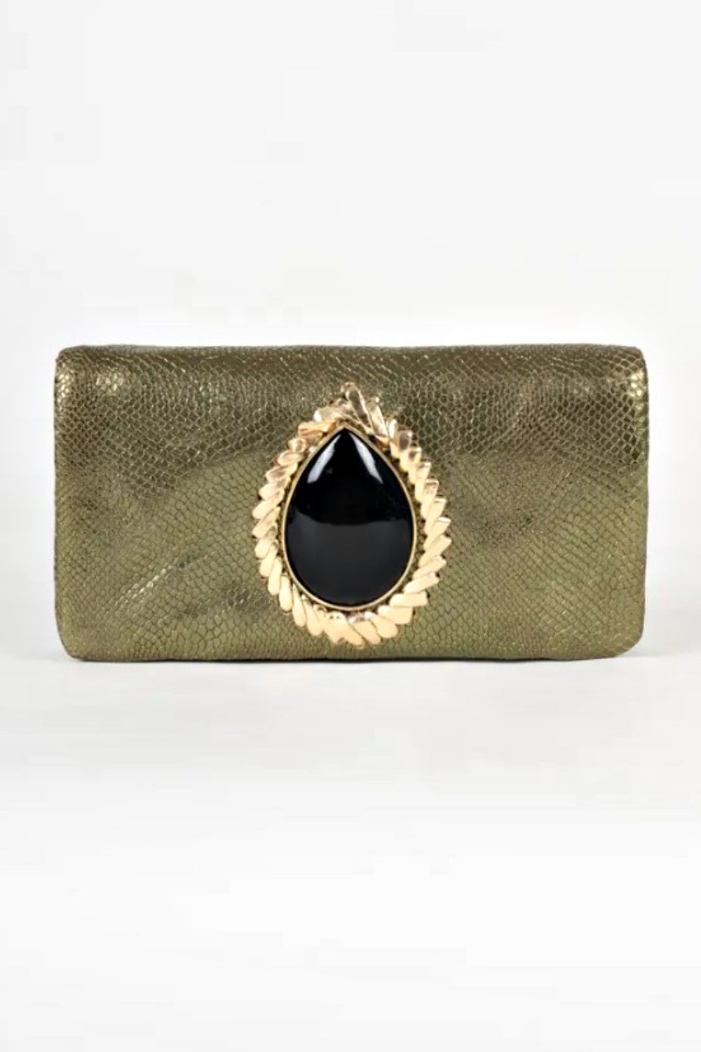 PITI CUITI JOYA METALLIC GREEN WALLET