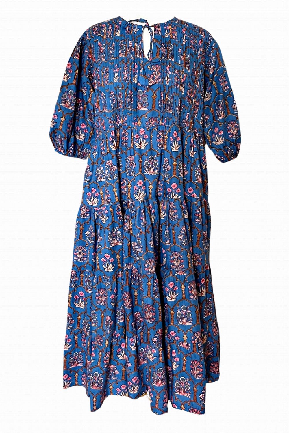 ROSELLE HALCYON MIDI DRESS BLUE IVY