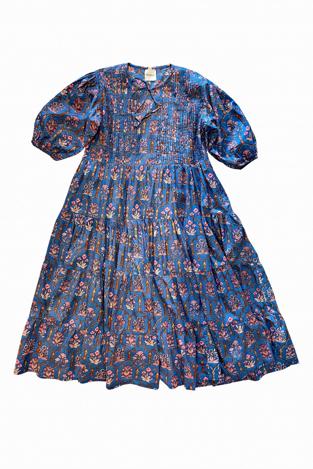 ROSELLE HALCYON MIDI DRESS BLUE IVY