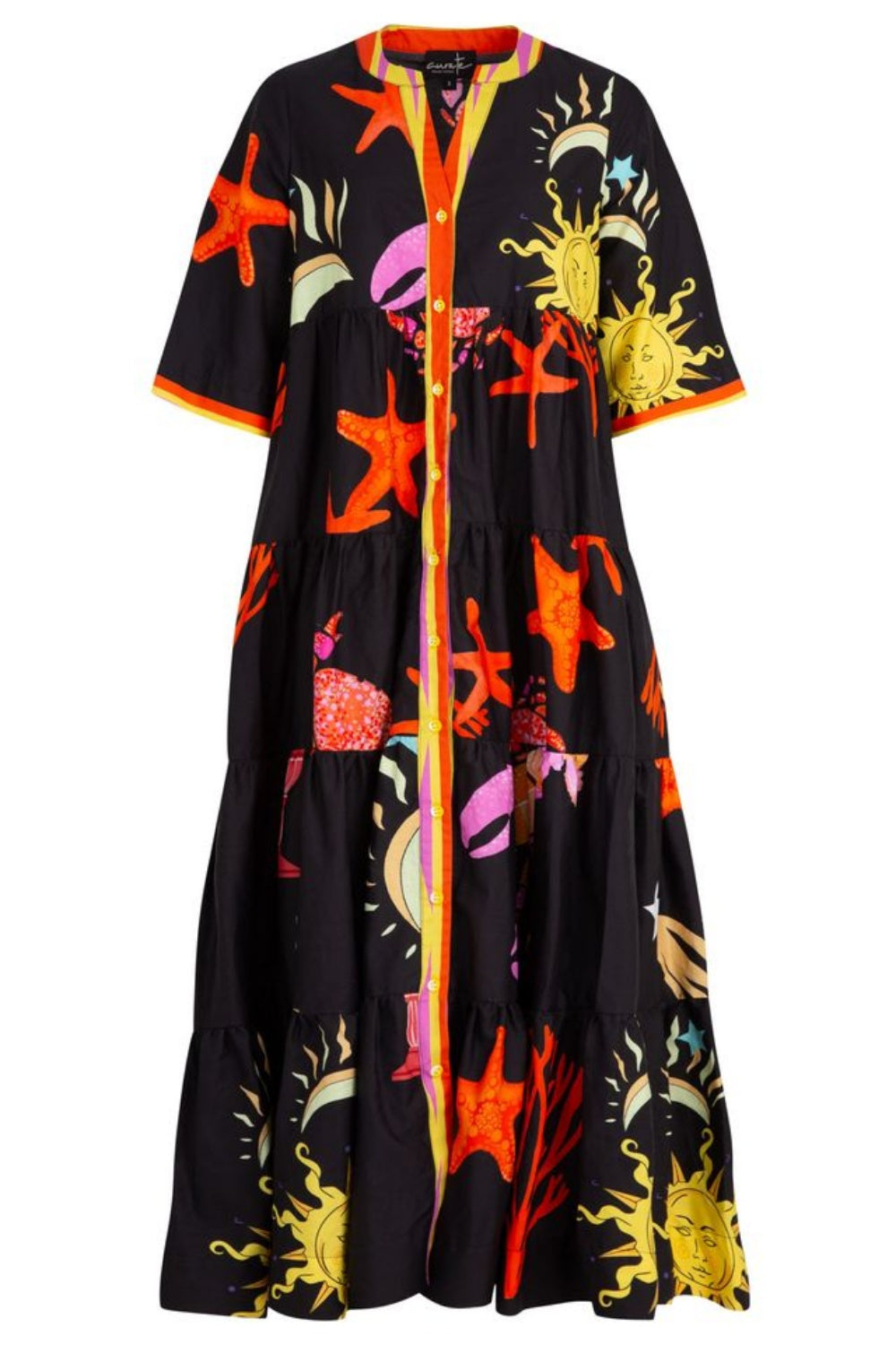 CURATE HIGH + RISING DRESS SUNNY SIDE UP BLACK