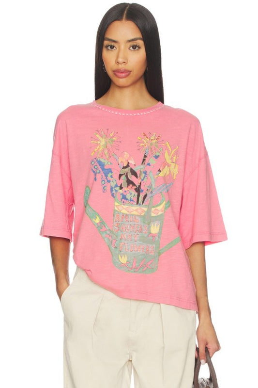 FREE PEOPLE IN SPRING TEE