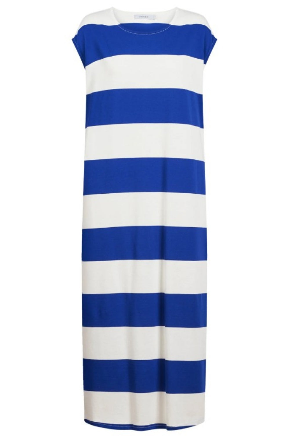 HAVEN JARDIN STRIPE T-SHIRT DRESS AZUL
