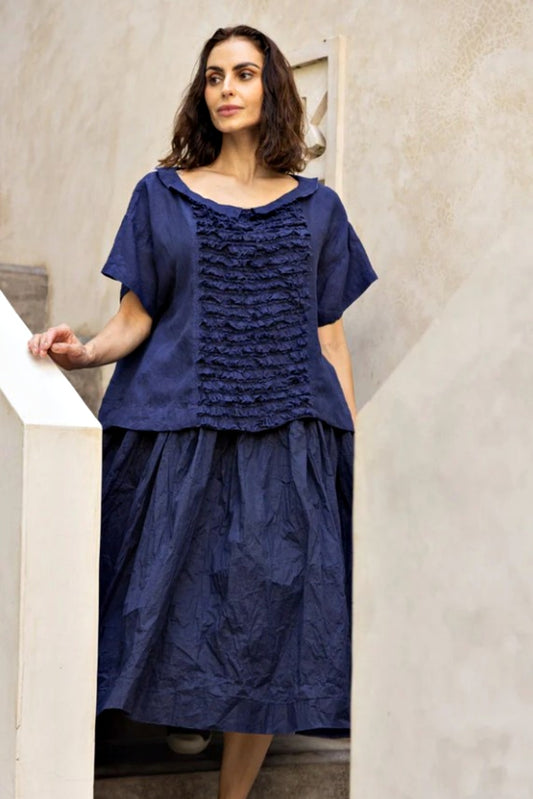 MEG BY DESIGN JUA TOP INDIGO