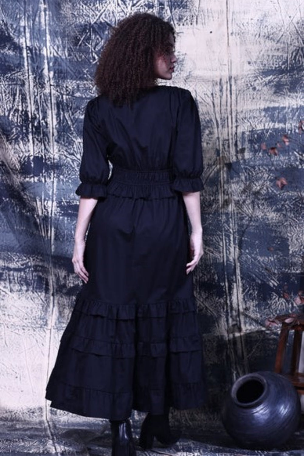 MAUDE VIVANTE KARINA DRESS BLACK