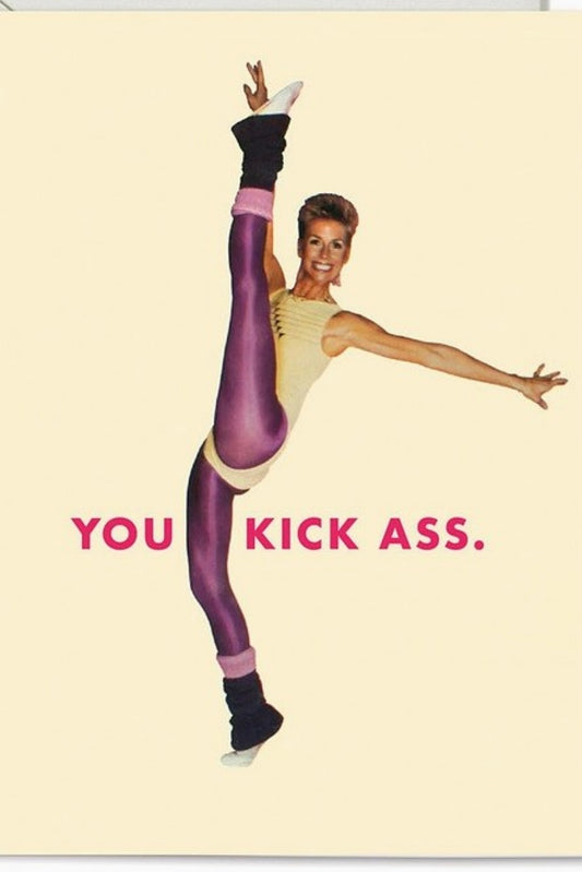 KICK ASS GREETING CARD