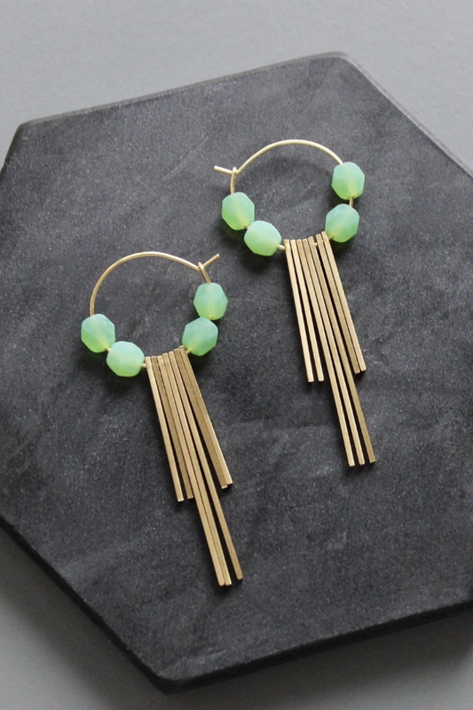 DAVID AUBREY MEREDITH DROP EARRINGS