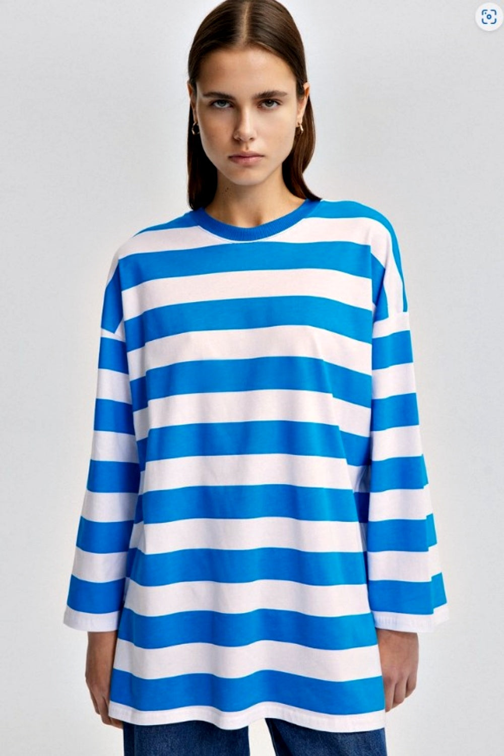 TOUCHE PRIVE LAKE COMO OVERSIZED TEE SUMMER BLUE