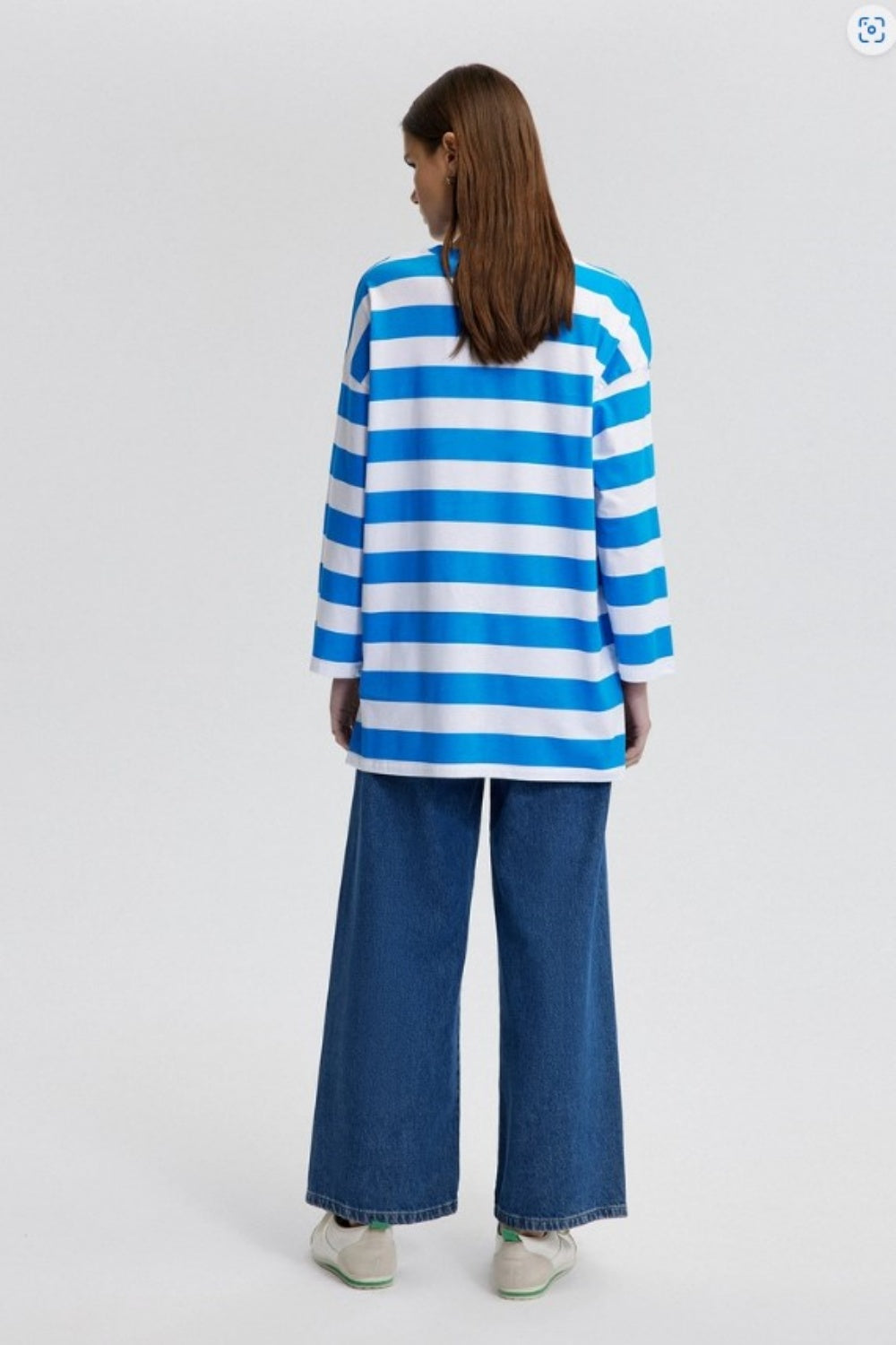 TOUCHE PRIVE LAKE COMO OVERSIZED TEE SUMMER BLUE