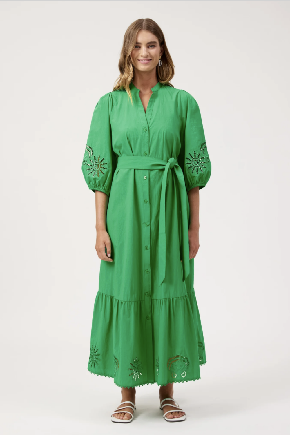 HAVEN LARISSA BRODERIE MAXI DRESS