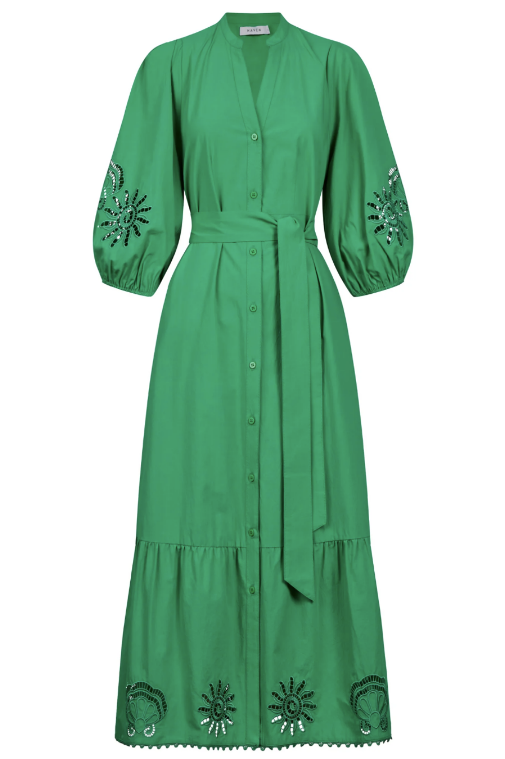 HAVEN LARISSA BRODERIE MAXI DRESS