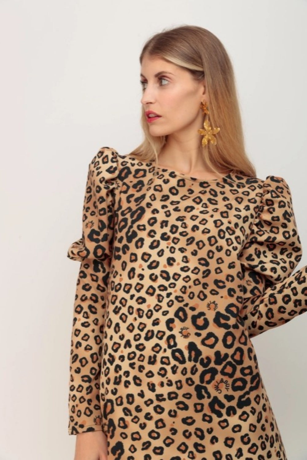 CHILL LEOPARD MOON MINI DRESS
