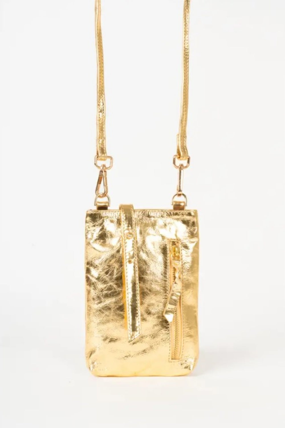 PITI CUITI LISBON GOLD PHONE BAG