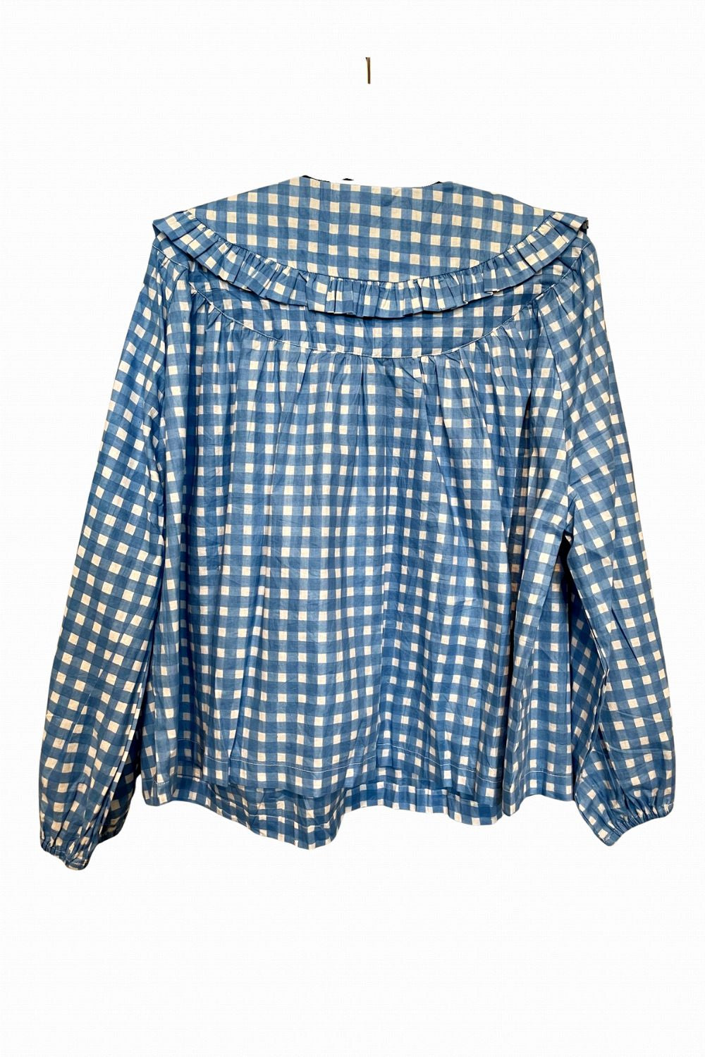 ROSELLE LALA BLOUSE LITTLE CHECK BLUE