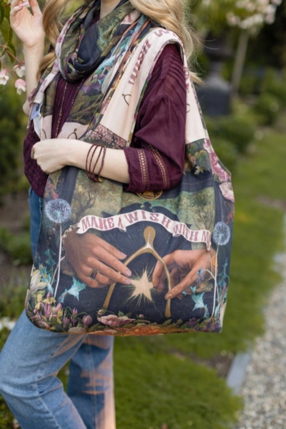 PRE-ORDER MARKET OF STARS MAKE A WISH LINEN TOTE