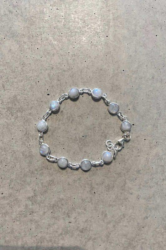 MOONSTONE + STERLING SILVER BRACELET