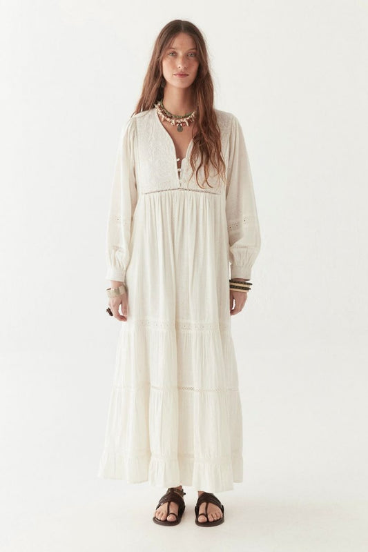 MAISON HOTEL AMALIA DRESS MOSAIQUE IVORY