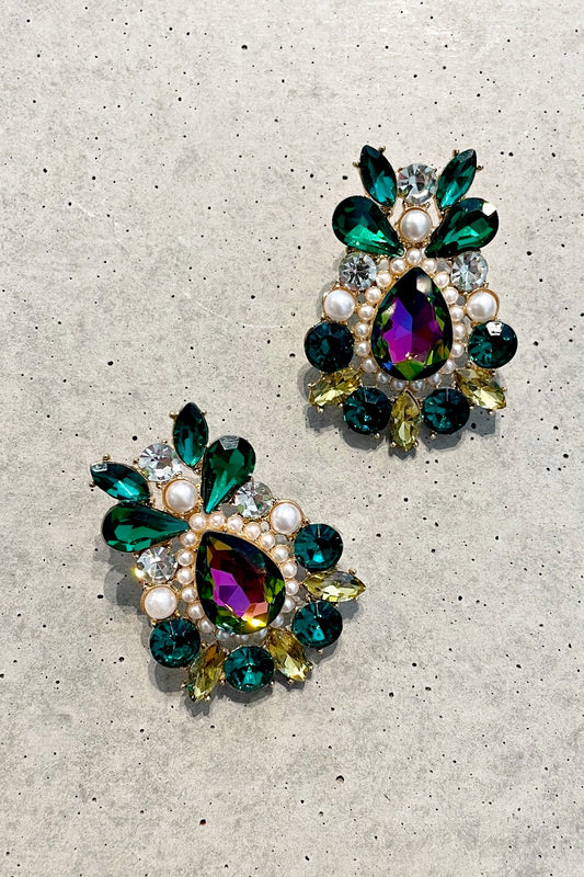 MYRIAD EARRINGS GREEN CARNIVAL