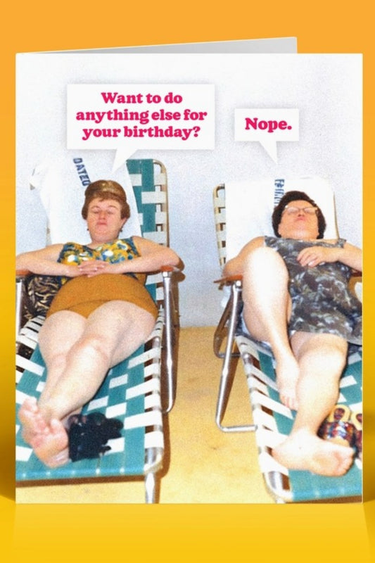 NOPE GREETING CARD