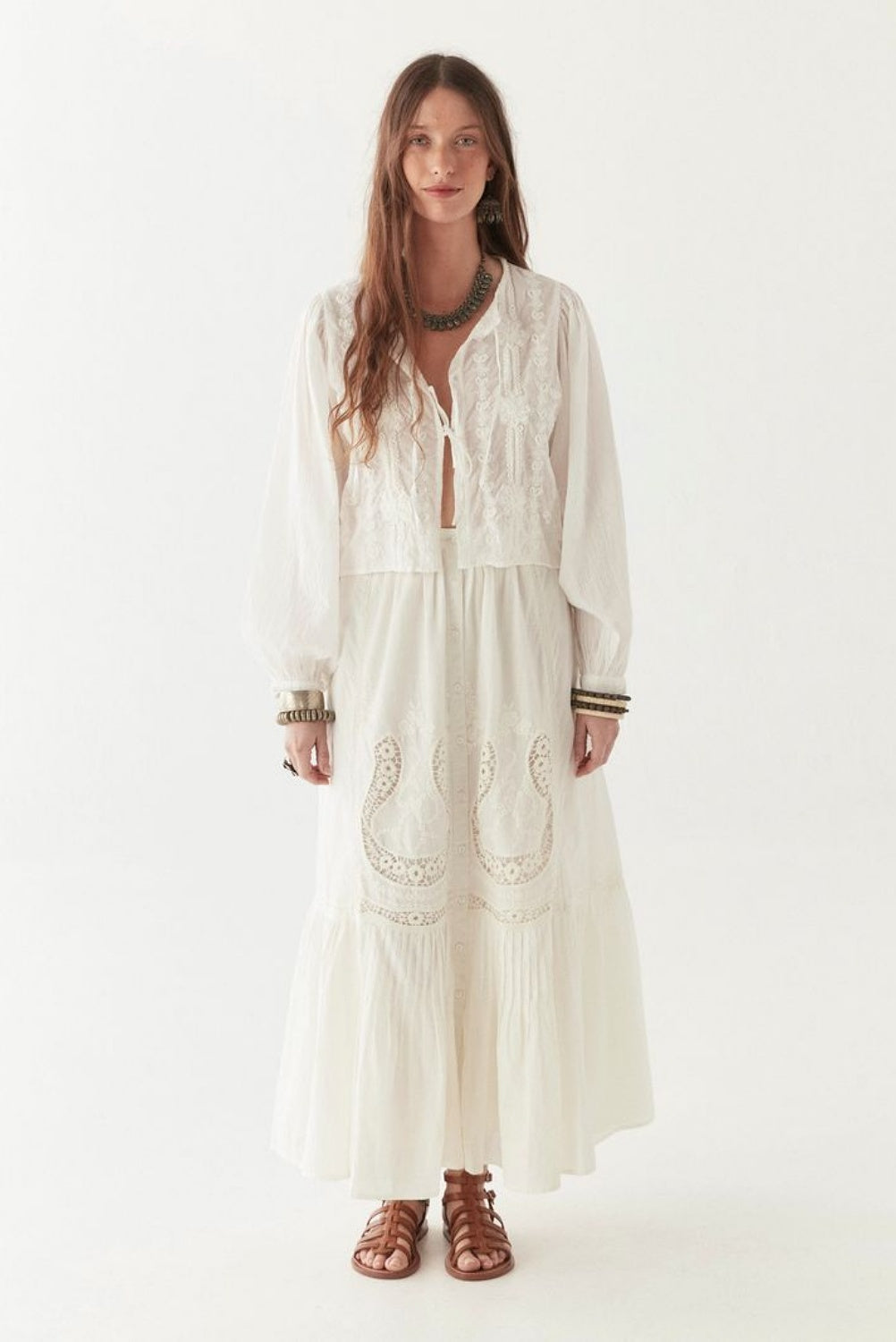 MAISON HOTEL LUISA SKIRT NORMANDIE WHITE