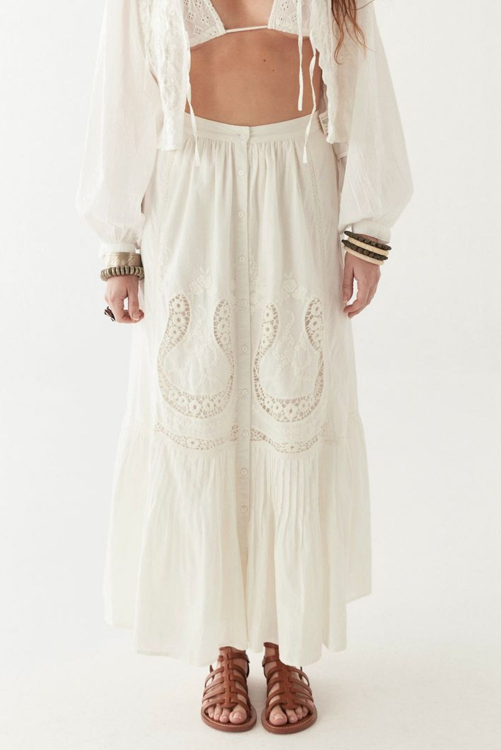 MAISON HOTEL LUISA SKIRT NORMANDIE WHITE