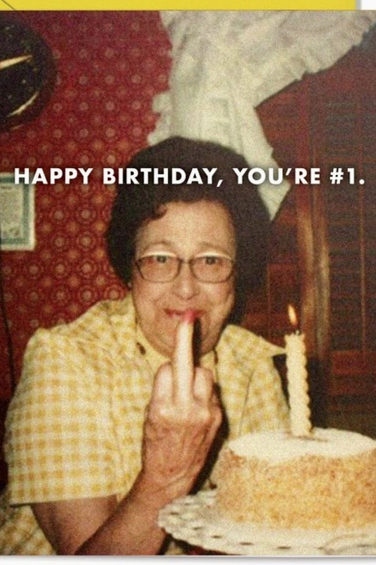 NUMBER #1 GREETING CARD