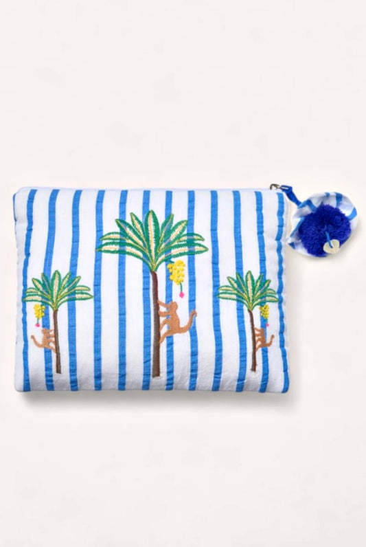 NIMO WITH LOVE ORTIGA BAG WITH PALM EMBROIDERY