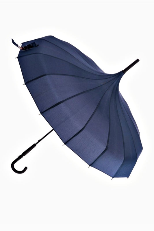 SOAKE CLASSIC PAGODA STYLE UMBRELLA NAVY