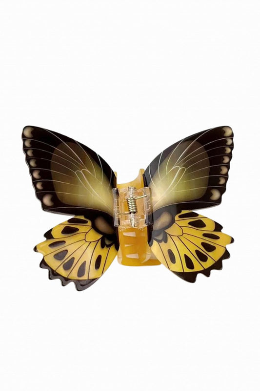 PAPILLON HAIR CLAW YELLOW
