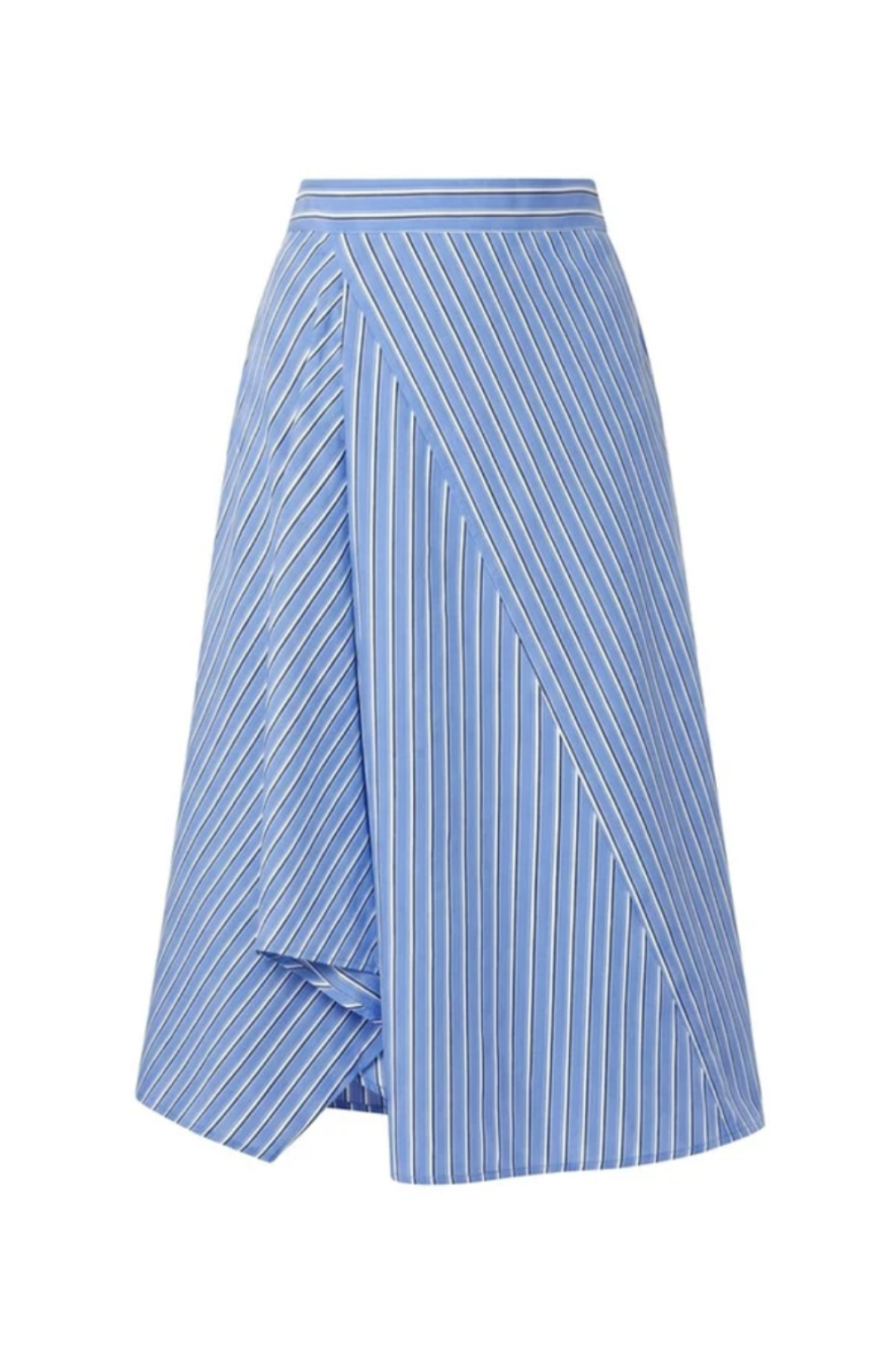 LOUNGE THE LABEL PAXOS ASYMMETRIC STRETCH COTTON SKIRT