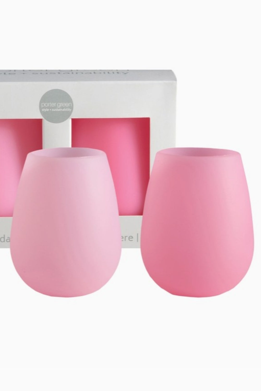 PORTER + GREEN PETALO SILICONE GLASSES SET OF 2