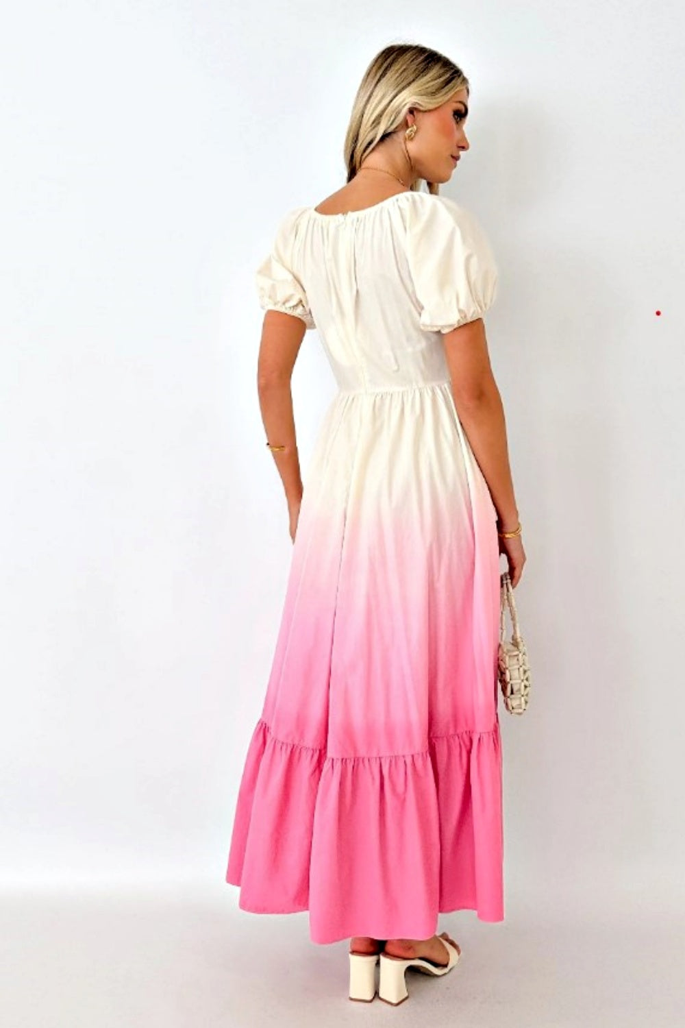 STRAWBERRY SUNDAE OMBRE MIDI DRESS