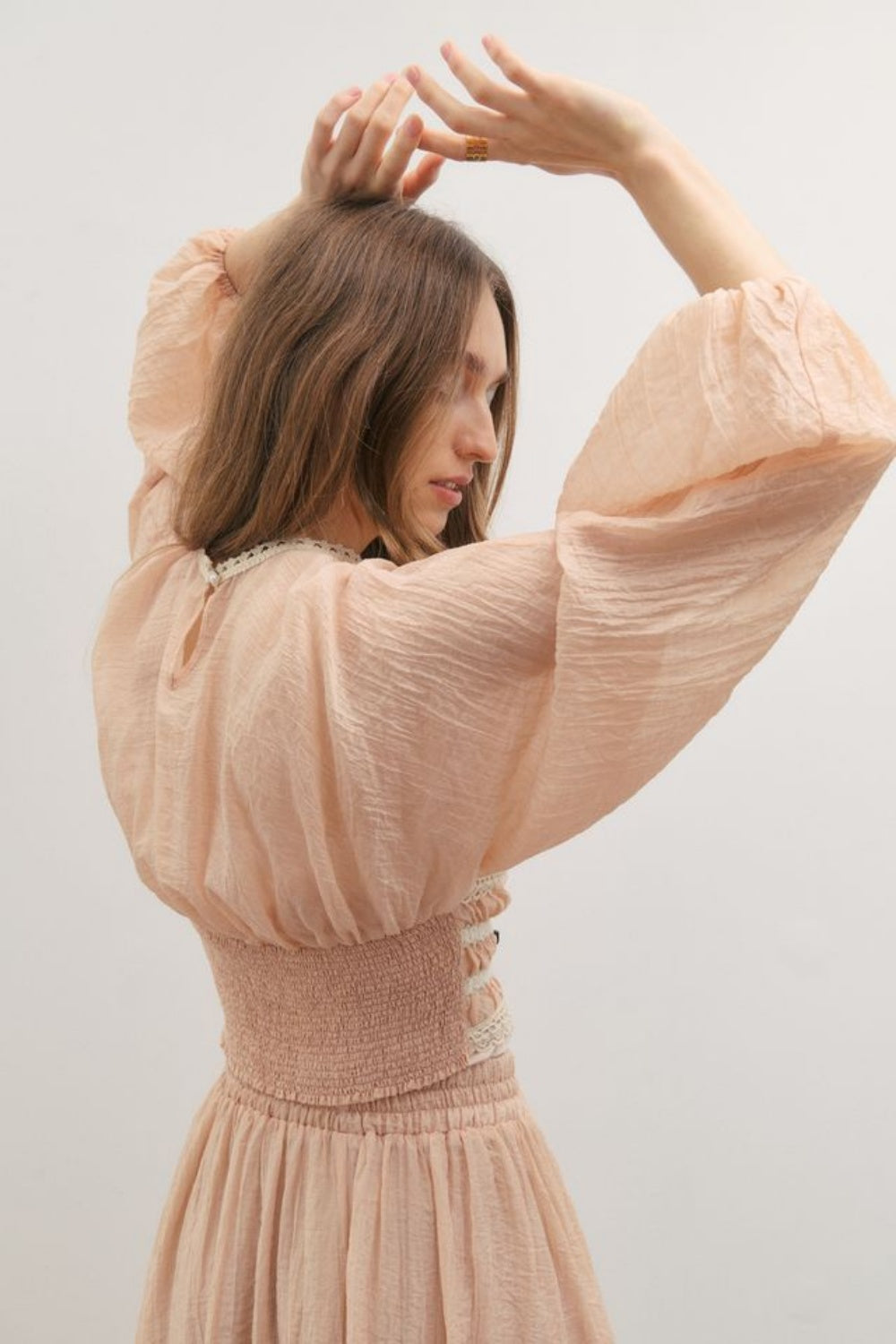 MAEVARII POETIC DREAMS TOP PEACH PEARL