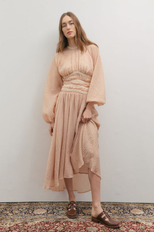 MAEVARII POETIC DREAMS SKIRT PEACH PEARL