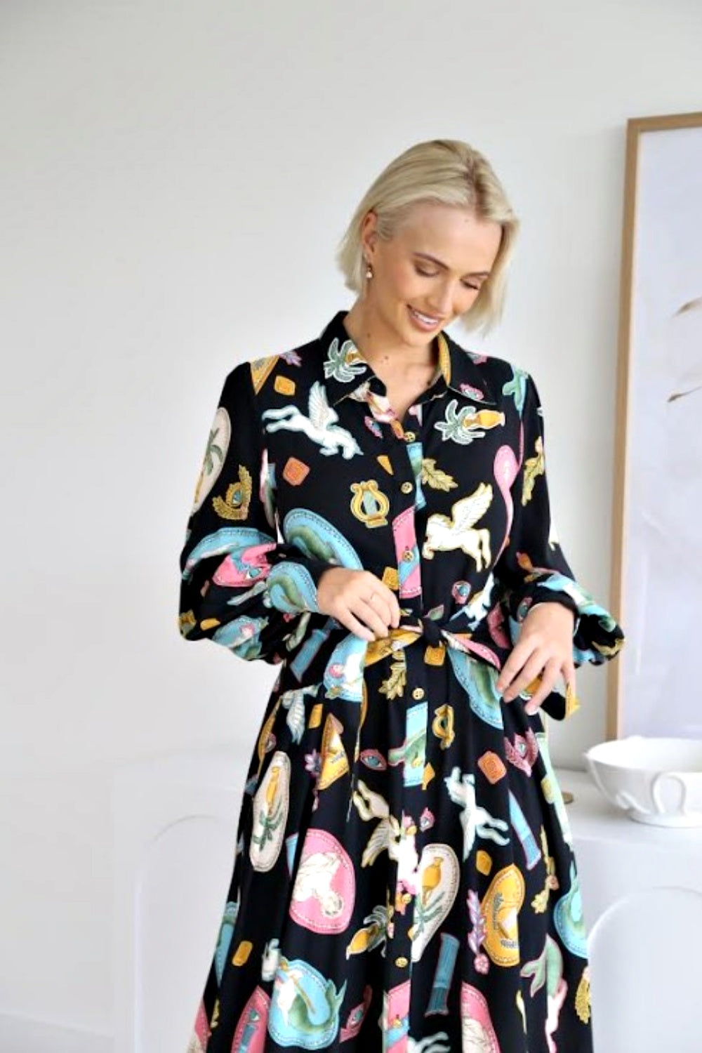 PUZZLES MAXI DRESS