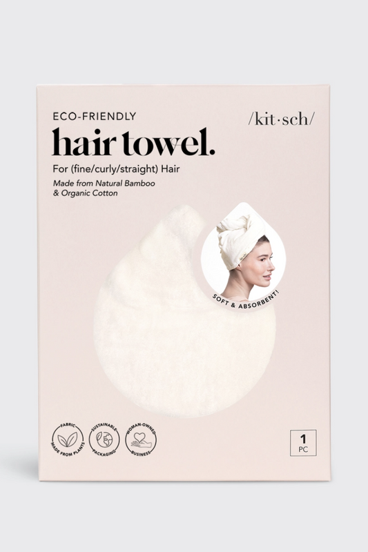 KITSCH QUICK DRY HAIR TOWEL IVORY