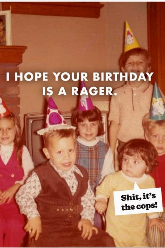RAGER GREETING CARD