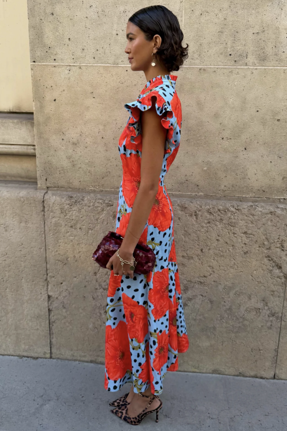 PRE-ORDER NEVER FULLY DRESSED BLUE DEER POPPY REMI DRESS