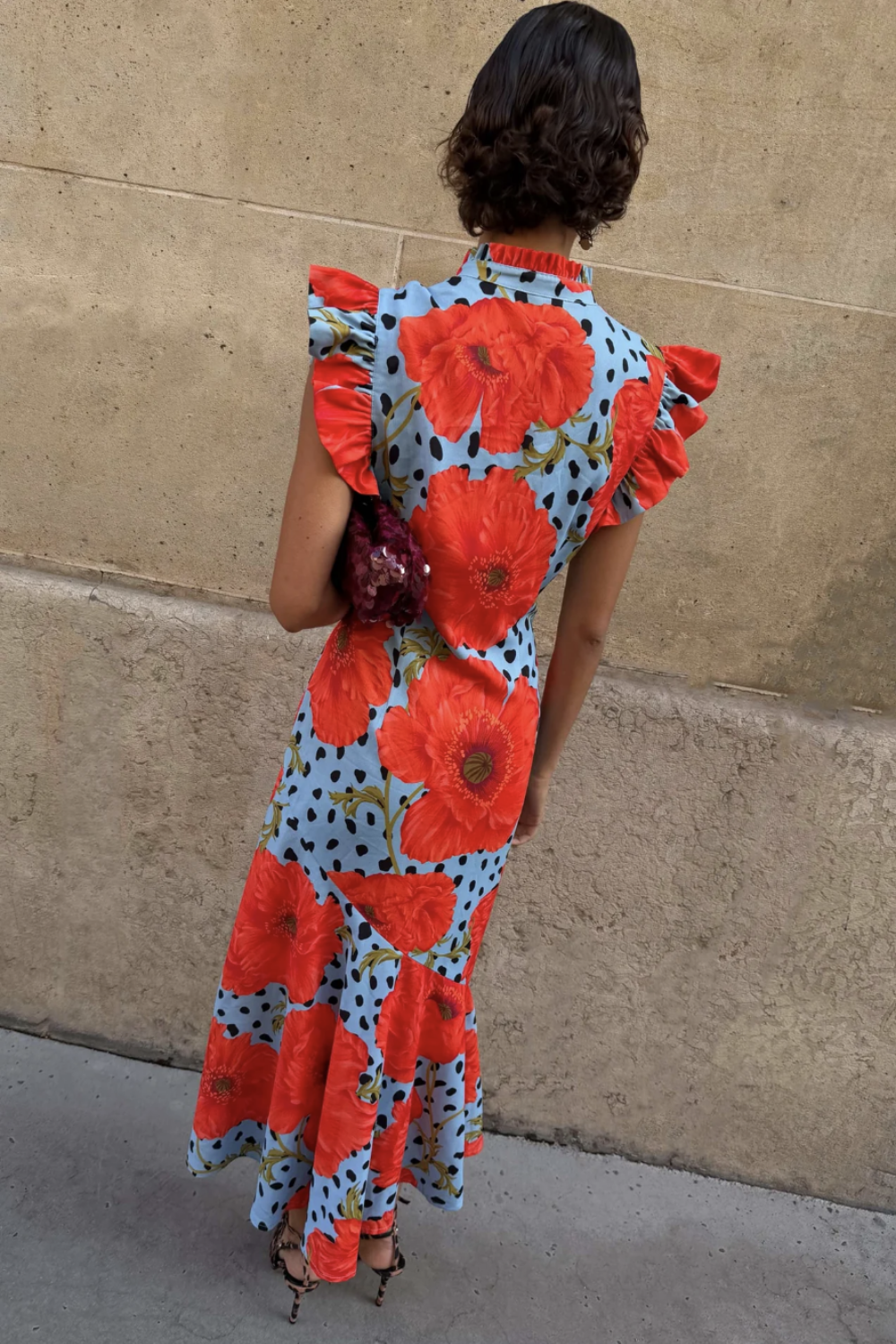 PRE-ORDER NEVER FULLY DRESSED BLUE DEER POPPY REMI DRESS