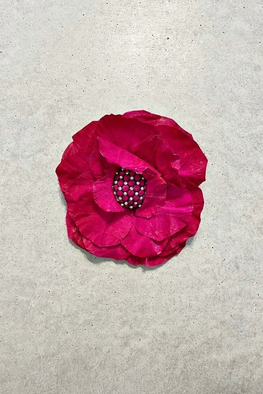 FLORA FASCINATA ROUGE OVERSIZED CORSAGE