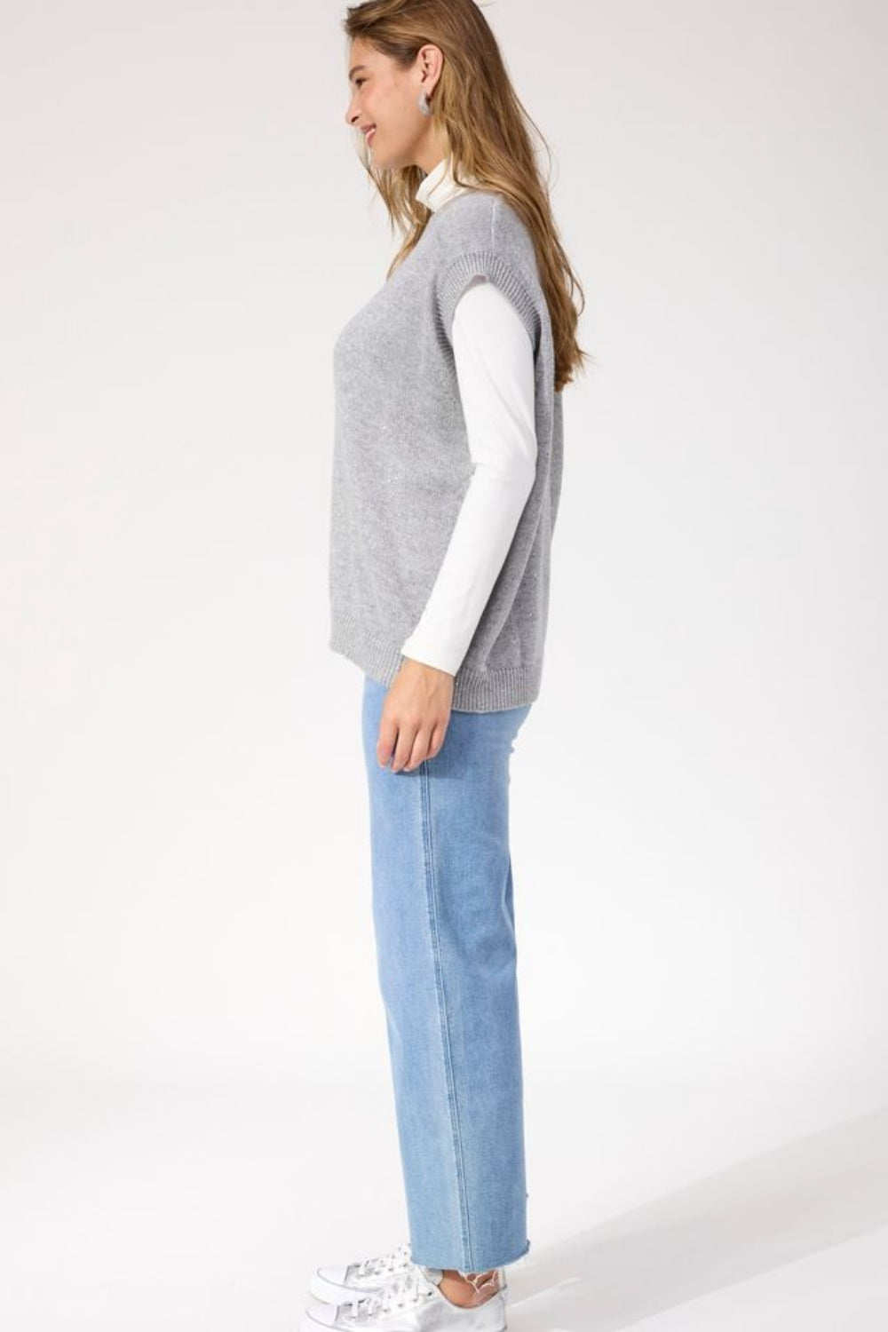 HAVEN SALLA SPARKLE VEST SILVER
