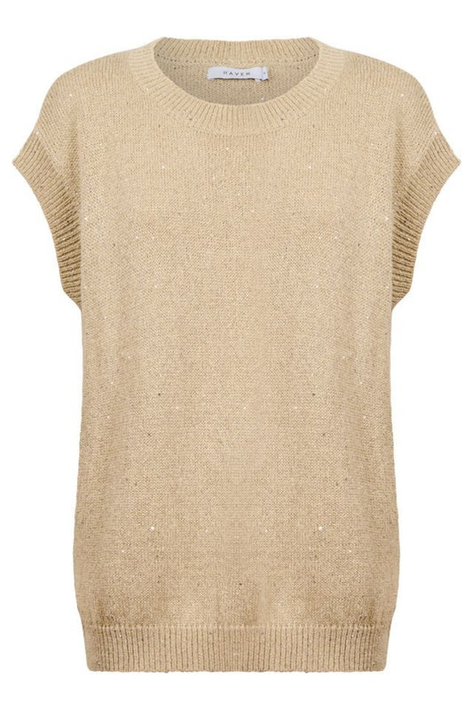 HAVEN SALLA SPARKLE VEST GOLD