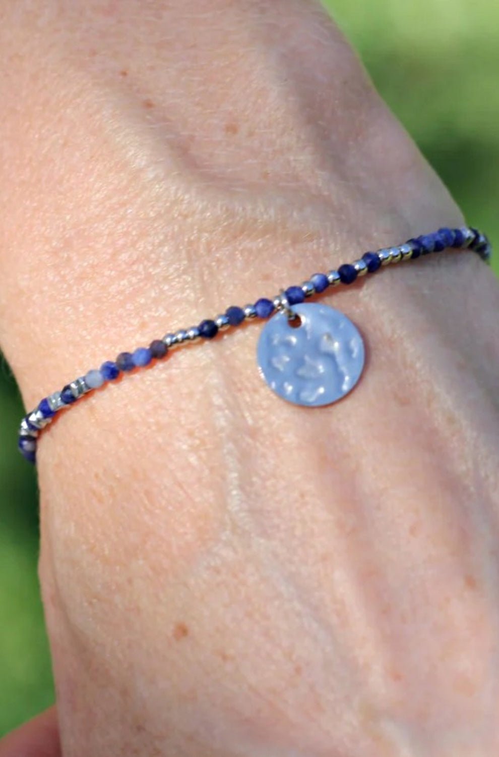 SUNDAY MOOD LITTLE COVE SILVER BRACELET NAVY