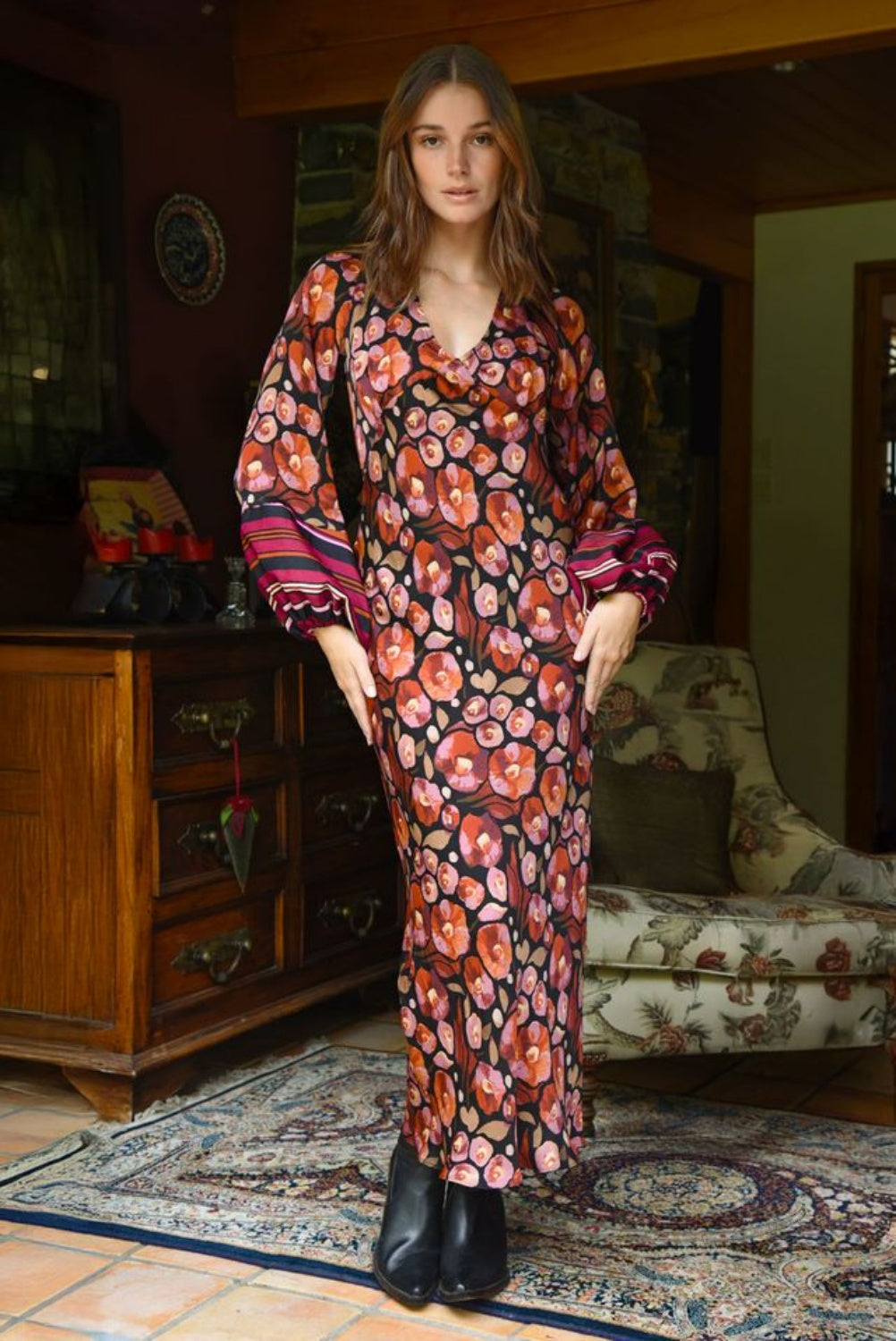 COOPER SLIP THROUGH DRESS BLOOM YOUR HEART OUT